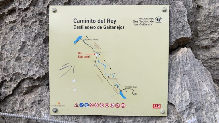 Caminito del Rey - wandelpad - malaga (kaart)
