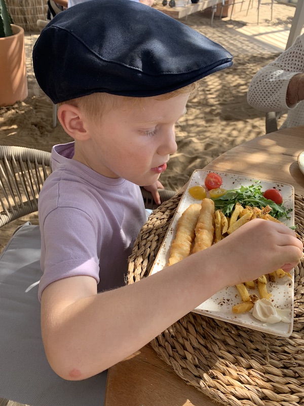 Luuma Beach Restaurant Marbella - fish and chips