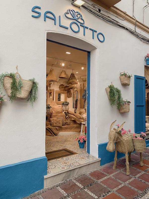 Winkelen oude centrum Marbella Salotto